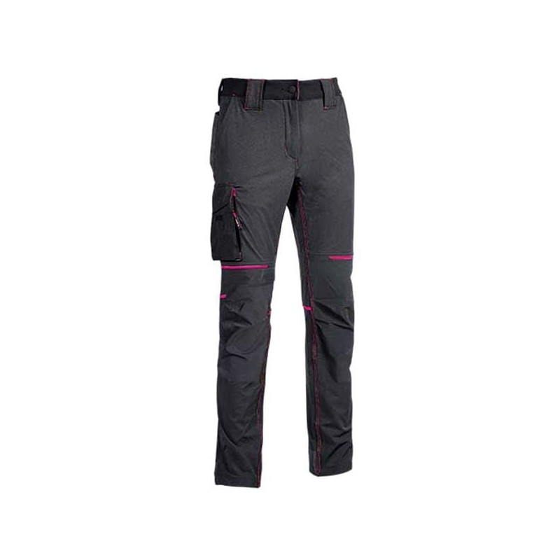 Pantaloni u power slim grigio fuscia m [fu189gf-m]