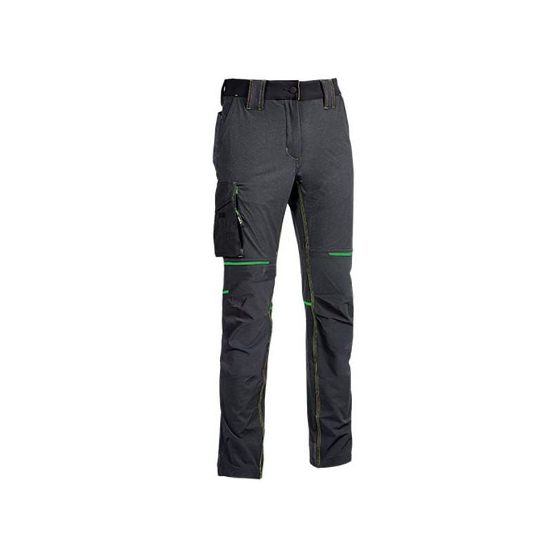 Pantaloni u power slim grigio verde s [fu189rl-s]