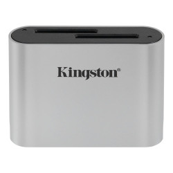 Card reader kingston workflow sdhc/sdxc nero e argento [wfs-sd]