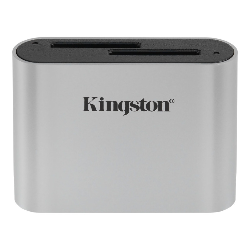 Card reader kingston workflow sdhc/sdxc nero e argento [wfs-sd]