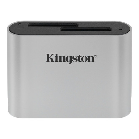 Card reader kingston workflow sdhc/sdxc nero e argento [wfs-sd]
