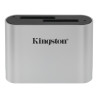 Card reader kingston workflow sdhc/sdxc nero e argento [wfs-sd]