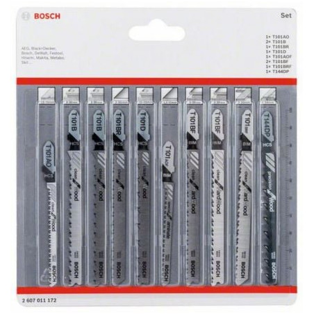 Kit di lame per seghetto bosch blister set stb 10-pz [2607011172]