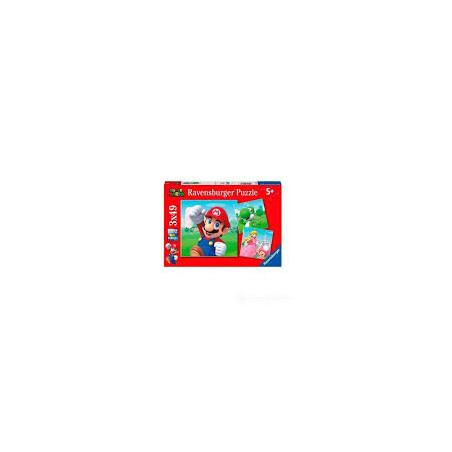 Puzzle ravensburger - super mario 3x49pz [05186]