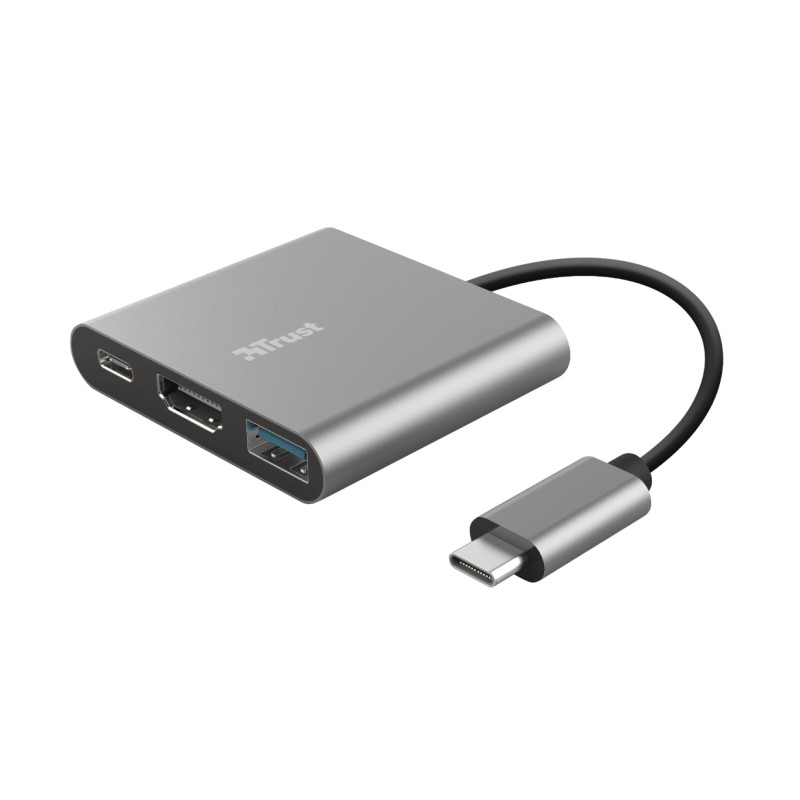 Adattatore multiporta trust dalyx 3-in-1 usb-c [23772]