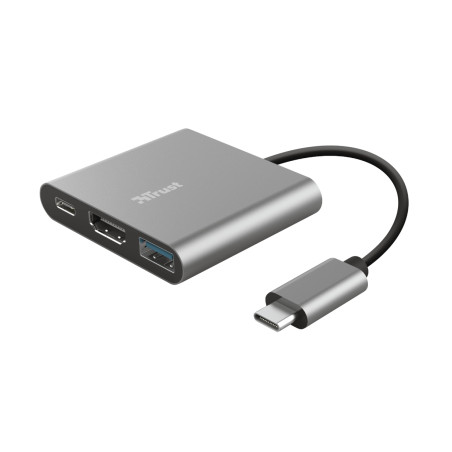 Adattatore multiporta trust dalyx 3-in-1 usb-c [23772]