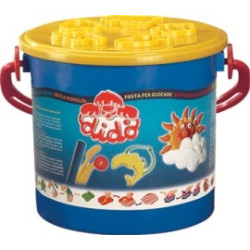 Pasta da modellare 10 salsicciotti - secchiello con attrezzi