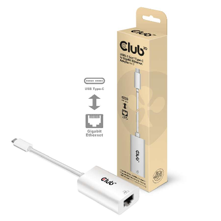 Adattatore club3d displayport usb 3.2 / gigabit ethernet [cac-1519]