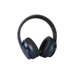 Cuffie adj deep plus bluetooth con microfono blu