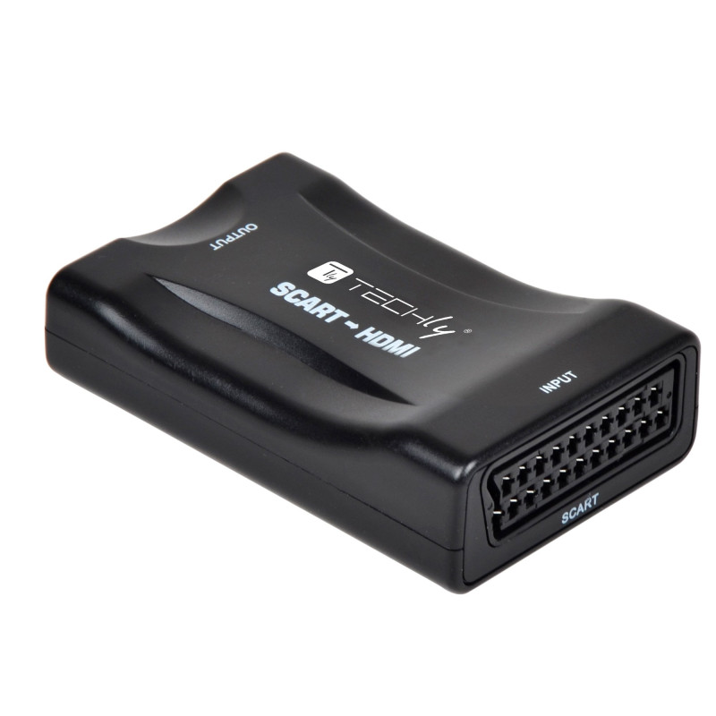 Convertitore compatto techly da scart a hdmi 720p/1080p
