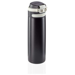 Thermos da viaggio leifheit in acciaio inossidabile 600ml nero -