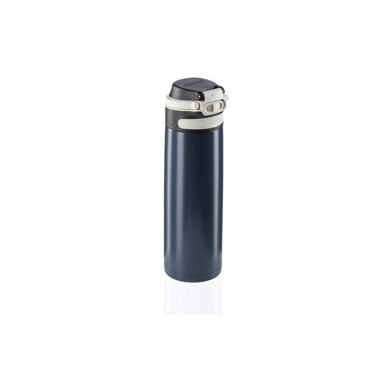 Thermos da viaggio leifheit in acciaio inossidabile 600ml nero/blu