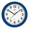 Orologio da parete lowell 00710-a cerchio blu e bianco