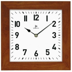 Orologio da parete lowell 21035n in quarzo quadrato legno