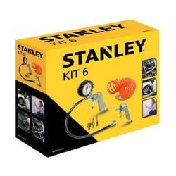 Kit di 6 accessori aria compressa stanley per pistola di gonfiaggio