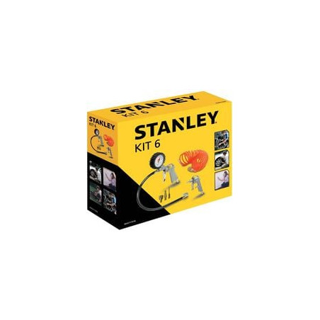 Kit di 6 accessori aria compressa stanley per pistola di gonfiaggio