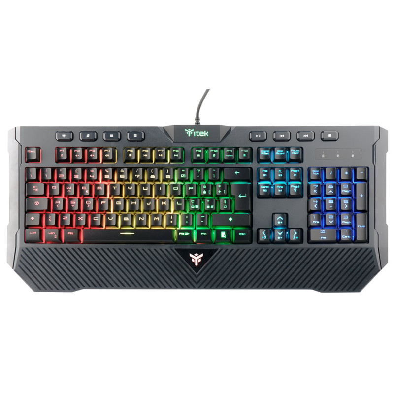 Tastiera gaming itek q11 membrana rgb multimediale [itkgmmq11]