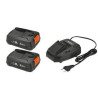 Kit di base per tagliabordi gardena p4a 2xpba 18v/45 2.5ah [14907-20]