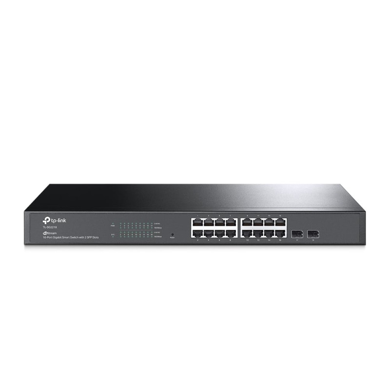 Switch tp-link jetstream 16 porte gigabit + 2 sfp slots [tl-sg2218]