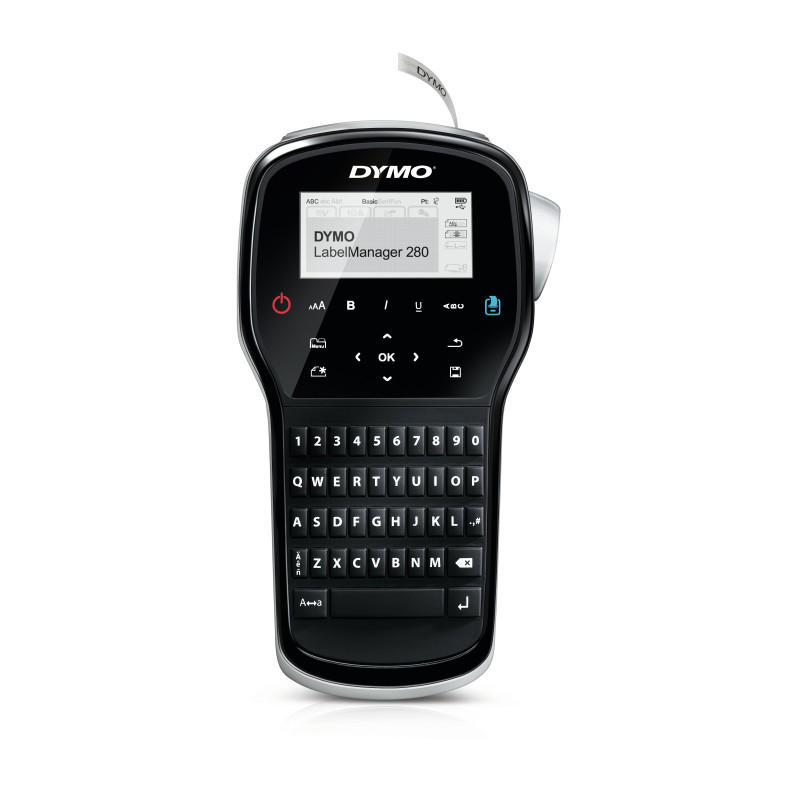 kit stampante di etichette dymo labelmanager 280 tastiera qwerty