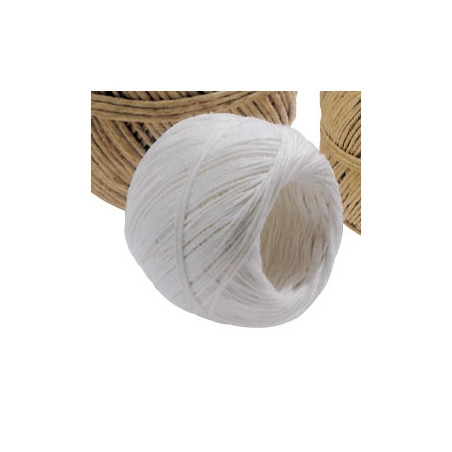 10 rotoli di spago bianco candido 2/6 viva diam. 1mm 100gr 90mt [1510]