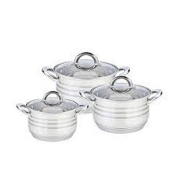 Set di pentole maestro 2 9l 5 1l 6 5l 6 piatti [mr-3513-6l]