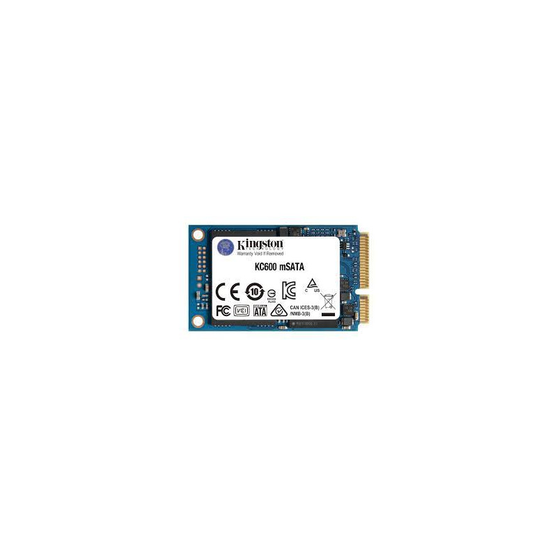 Ssd 512gb kingston kc600 msata blu [skc600ms/512g]