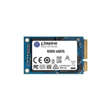 Ssd 512gb kingston kc600 msata blu [skc600ms/512g]