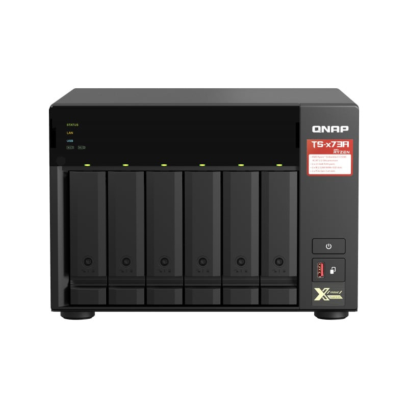 Nas qnap-ts-673a-8g tower 6bay amd ryzen 8 gb di ram