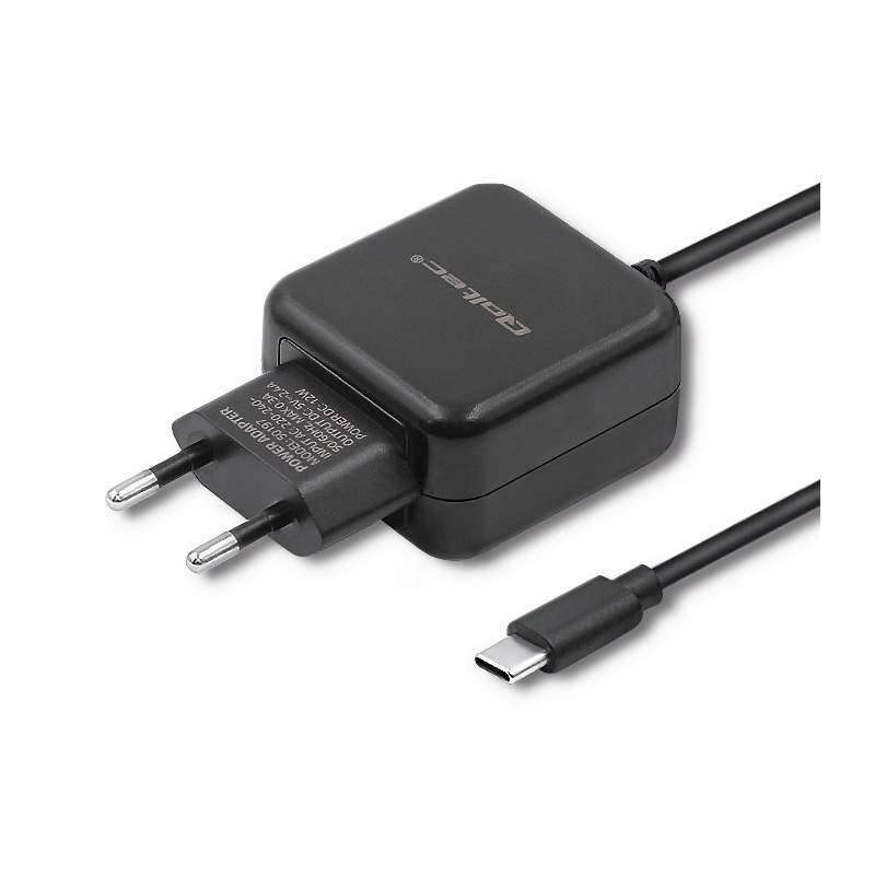 Alimentatore da rete qoltec 12w 5v 2.4ah usb-c nero [50197]