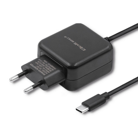 Alimentatore da rete qoltec 12w 5v 2.4ah usb-c nero [50197]