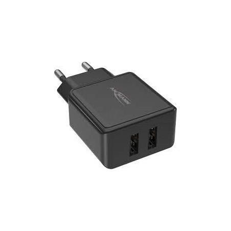 Alimentatore da rete ansmann hc212 2xusb 2400ma nero [1001-0106]