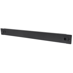 Pannello cieco techly per armadi rack 19'' 1u nero