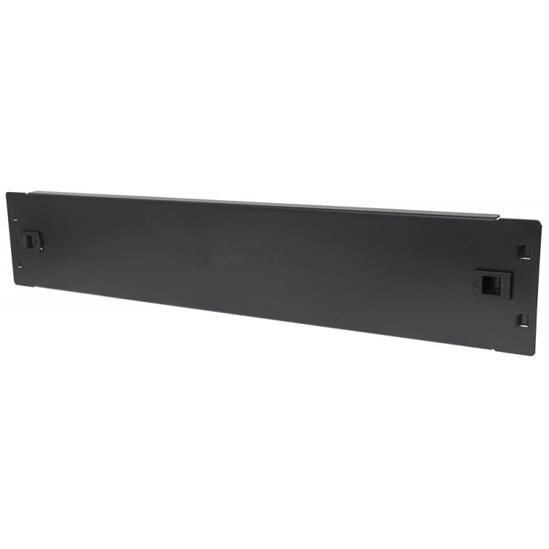 Pannello cieco techly per armadi rack 19'' 2u nero