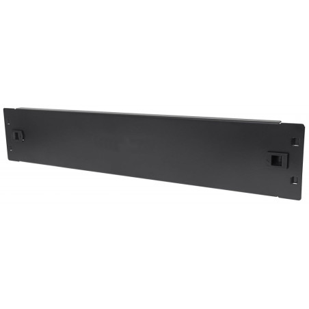 Pannello cieco techly per armadi rack 19'' 2u nero