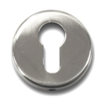 Bocchetta tonda ghidini foro cromo satinato