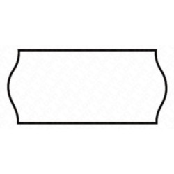 Etichette onda in carta printex permanenti 26x16mm per prezzatrice