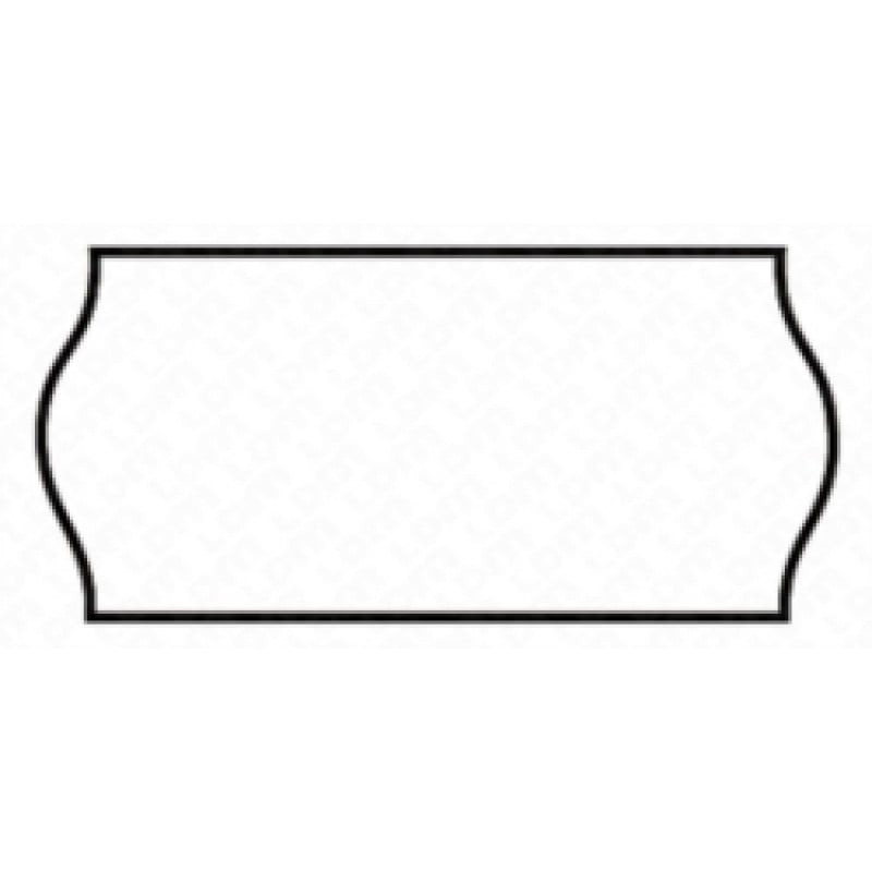 Etichette onda in carta printex permanenti 26x16mm per prezzatrice
