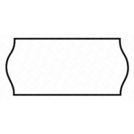 Etichette onda in carta printex permanenti 26x16mm per prezzatrice