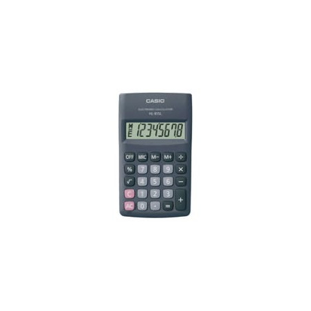 Calcolatrice tascabile casio hl-815l nero [hl-815l]
