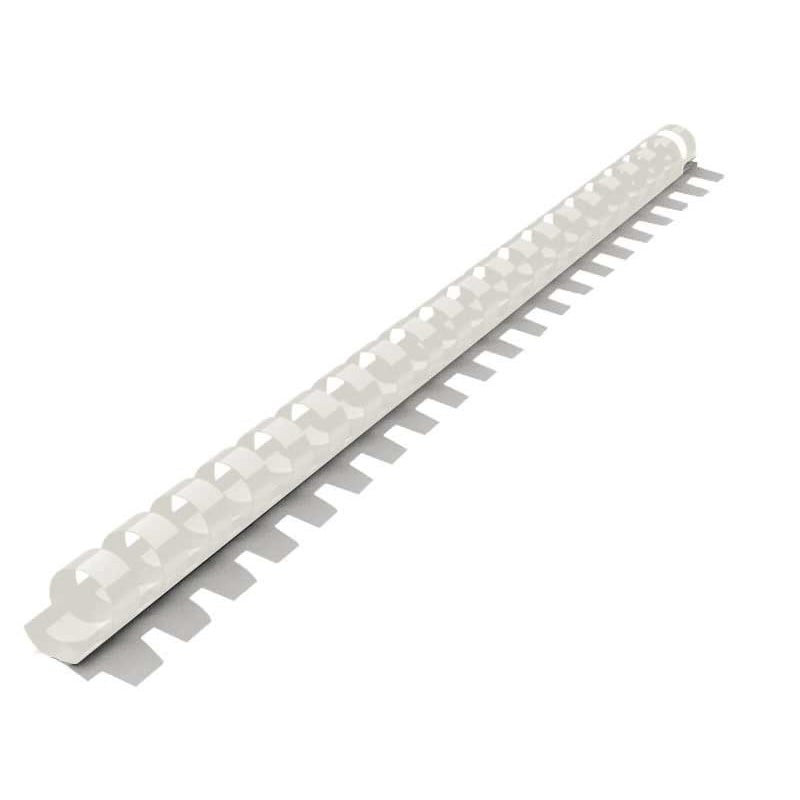 Dorsi plastici point pb008-01 a 21 anelli 100pz bianco [909610]