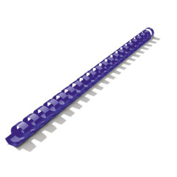 Dorsi plastici point pb010-04 a 21 anelli 100pz blu [911224]