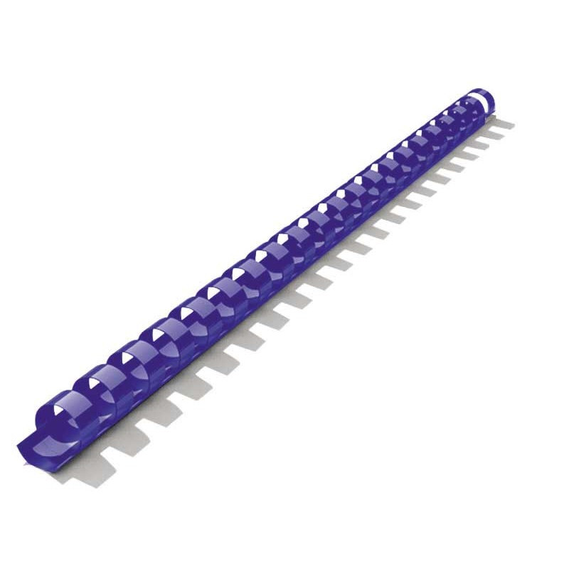 Dorsi plastici point pb010-04 a 21 anelli 100pz blu [911224]