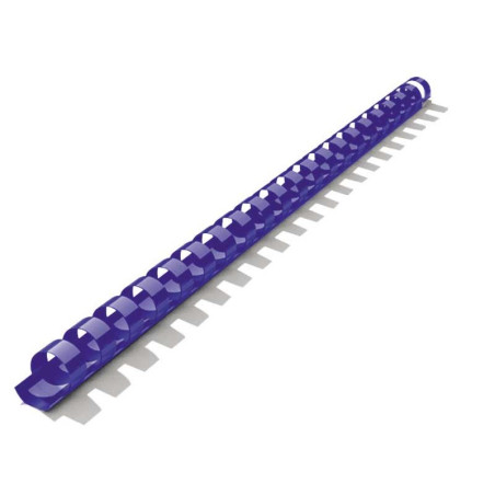Dorsi plastici point pb010-04 a 21 anelli 100pz blu [911224]