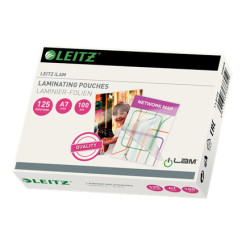 Pouches leitz a7 125my 100pz trasparente [33805]