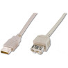 Cavo di estensione digitus usb 2.0 tipo a 1.8m beige [lp8150]