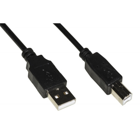 Cavo usb 2.0 link connettori a-b in rame 1.80m nero [lkcusb2n]