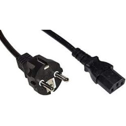Cavo di alimentazione link presa schuko iec c13 dritta 1.8m nero