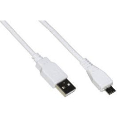 Cavo micro usb2.0 link 1m bianco [lkcmb1]