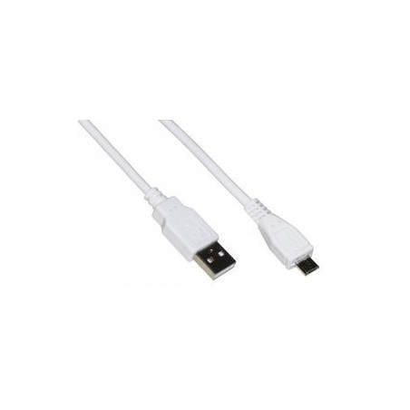 Cavo micro usb 2.0 link 2m bianco [lkcmb2]